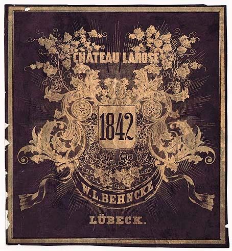 CHATEAU LAROSE - 1842 - ST-JULIEN - 