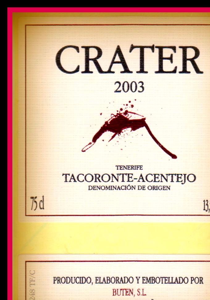 D.O. TACORONTE - ACENTEJO - CRATER - 2003 -