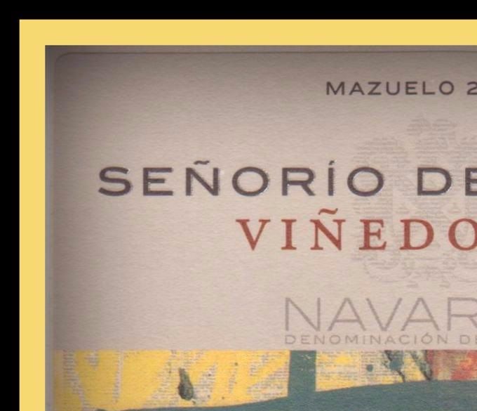 D.O. NAVARRA - Mazuelo - 2002 -SENORIO DE SARRIA -