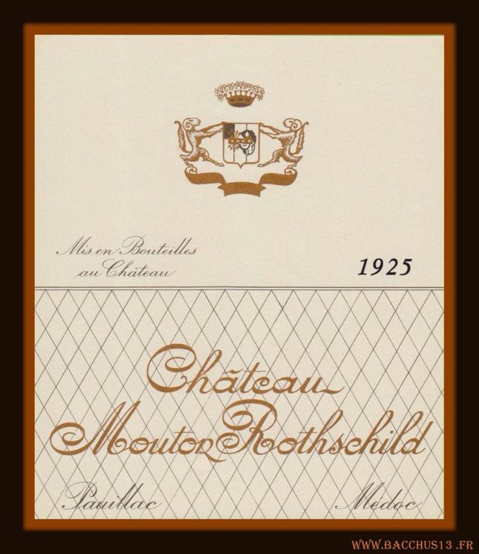 CHATEAU MOUTON - ROTSCHILD - 1925 - 