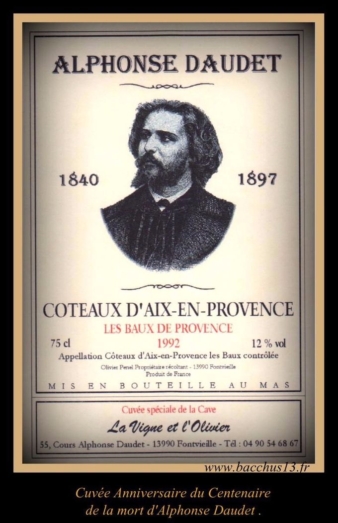 Cuvée du Centenaire de la mort d'Alphonse Daudet en 1997.