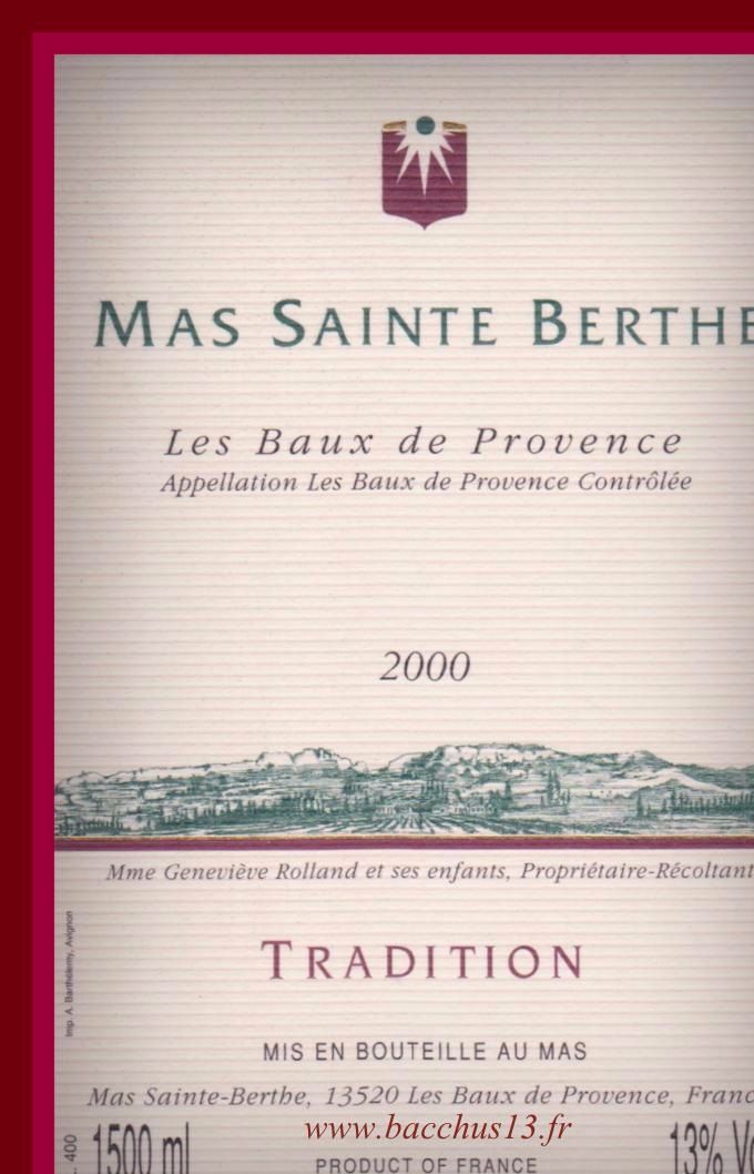 Mas Ste. Berthe - 2000 - Cuvée Tradition -