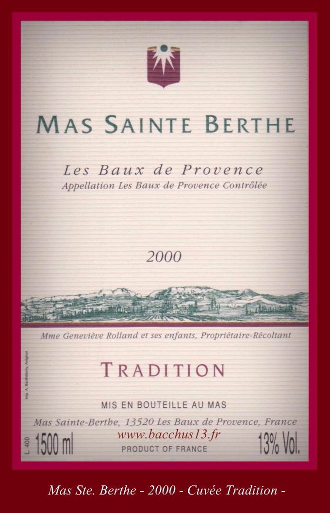 Mas Ste. Berthe - 2000 - Cuvée Tradition -