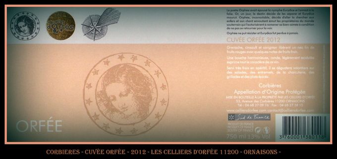 Cuvée Orfée - Corbières - 2012 -