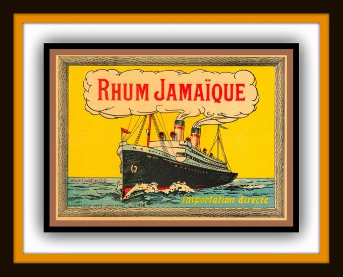 RHUM JAMAIQUE - IMPORTATION DIRECTE - L.PLOUVIEZ - PARIS - Déposé - N° 466 - 