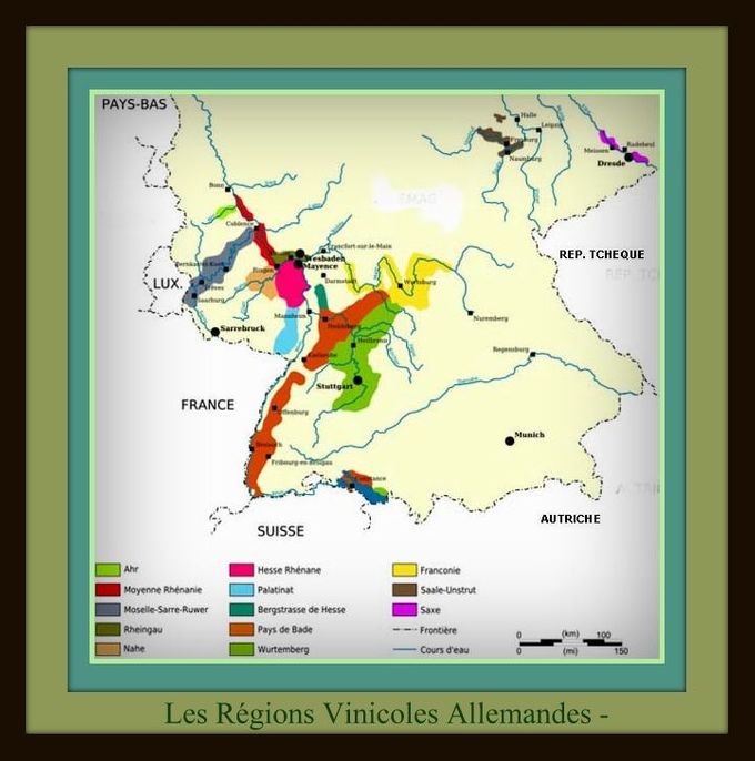 Les régions vinicoles Allemandes