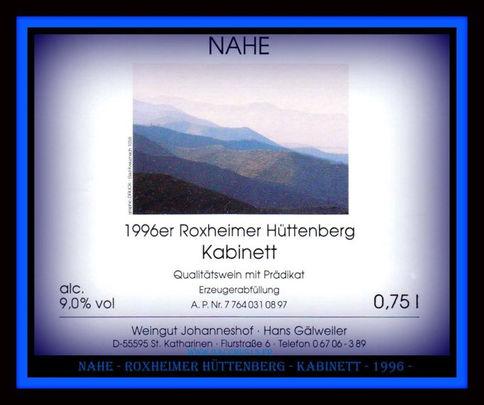 Roxheimer Hüttenberg - 1996 - Kabinett -
