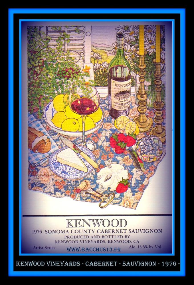Kenwood Vineyards - Sonoma County - Cabernet - Sauvignon - 1976 - Artist Series - 