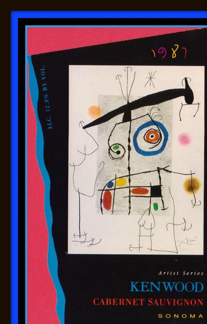 CABERNET - SAUVIGNON - 1987 - SONOMA VALLEY - CALIFORNIE - ART de MIRO -