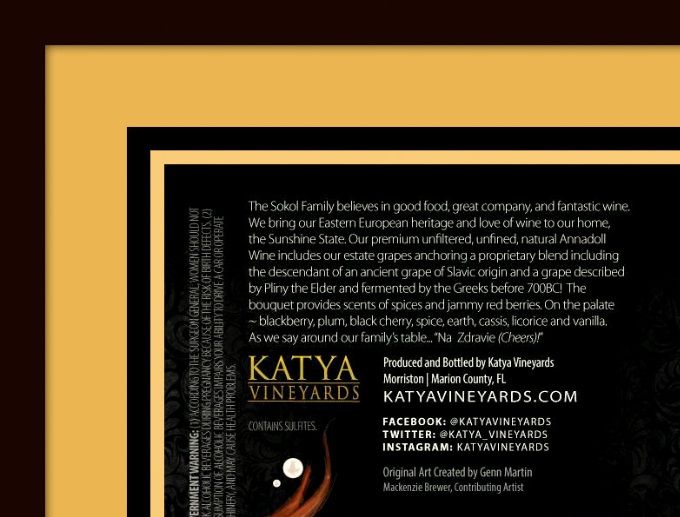  Annadoll - Red Wine Blend - Katya vineyards Artist Glenn Martin - 
