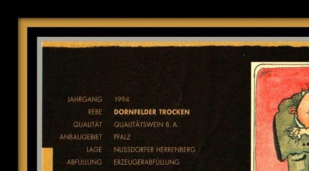  Dornfelder Trocken - 1994 - DER STURE - Weingut Théobald Pfaffmann -