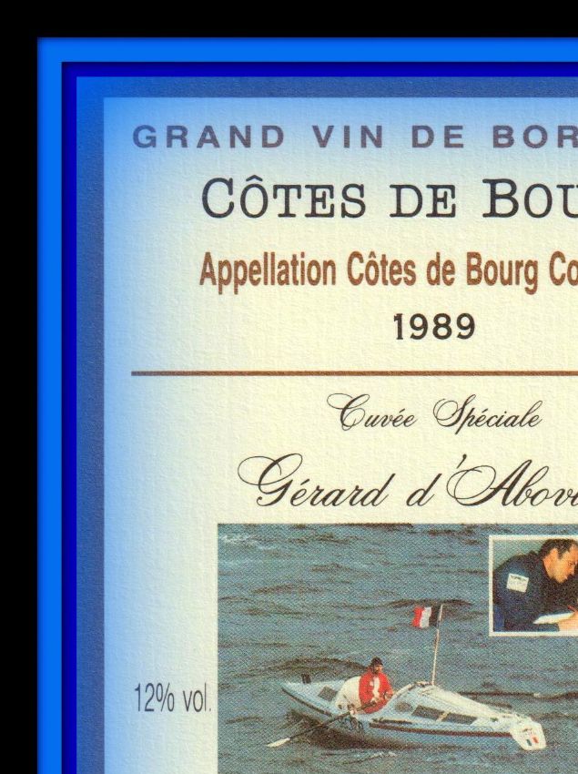  - Côtes de Bourg - 1989 - Cuvée Spéciale - Gérard d'Aboville - Château Haut - Lansac - 