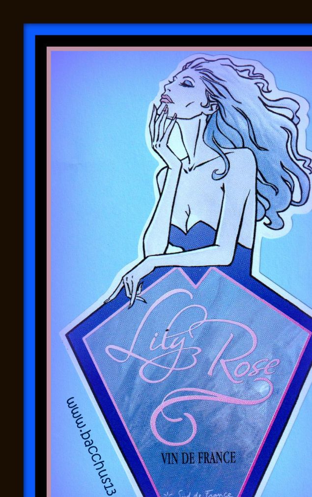 Lily Rose - 2019 - Vin de France -Conception et Réalisation de l'étiquette par Philippe Francq - 